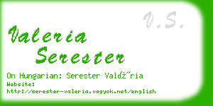 valeria serester business card